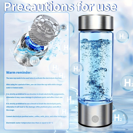 Portable Hydrogen Water Bottle | Rechargeable Antioxidant Water Generator
