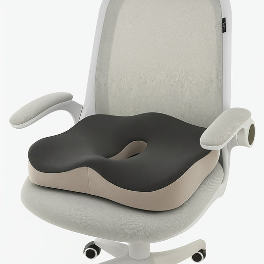 Headquarters in memory foam - ergonomic with central groove, ideal for office, house or car